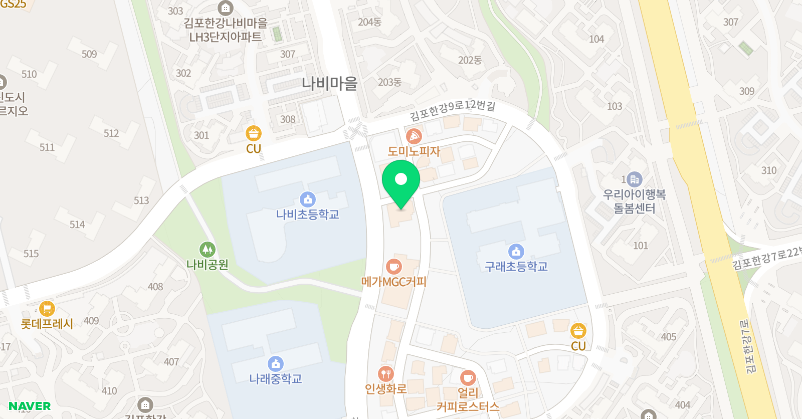 에이미술 위치