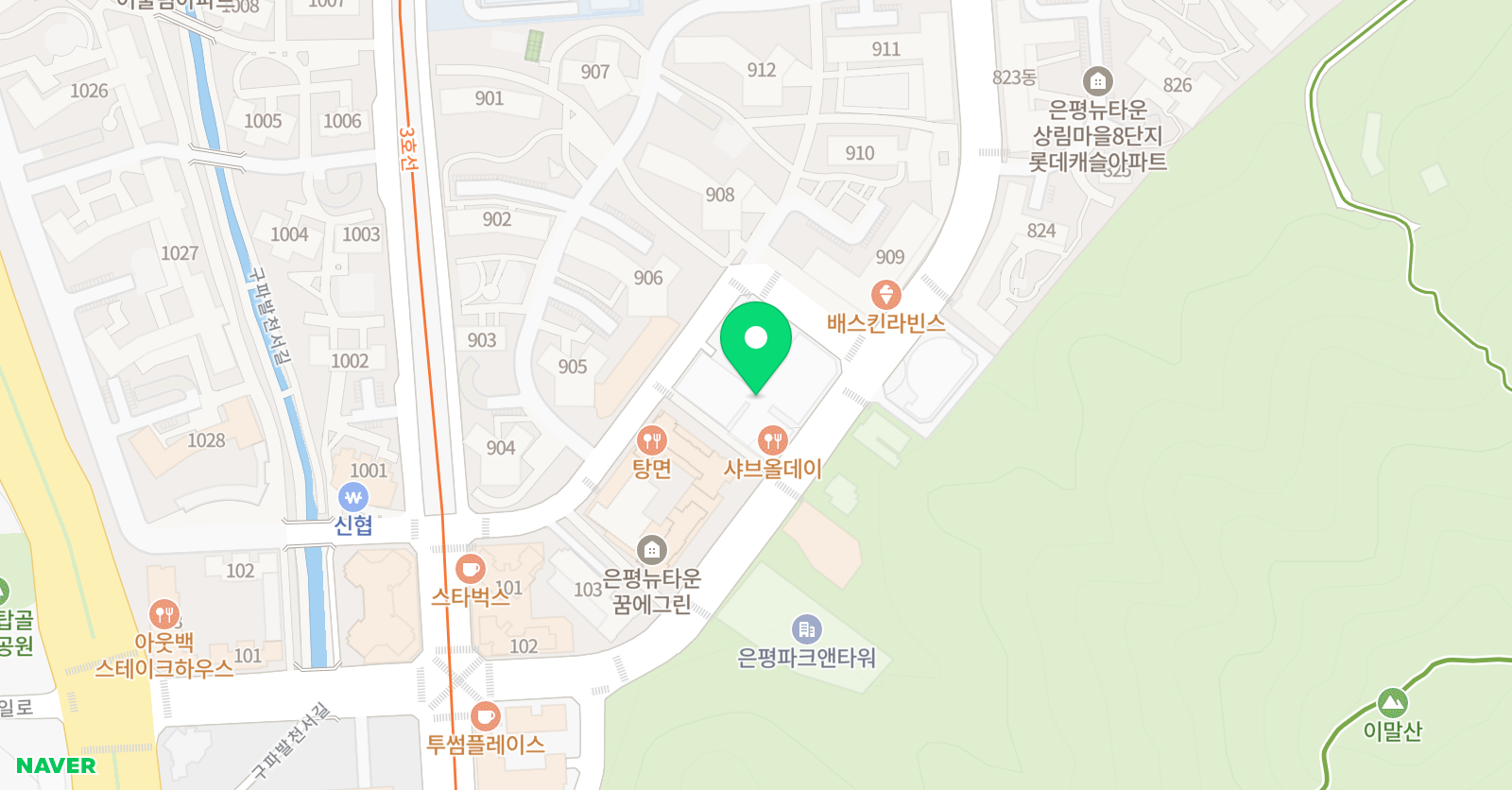 아담리즈 수학 은평직영센터 위치