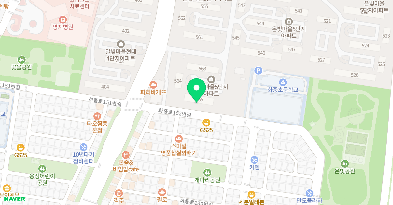 키즈엔리딩 고양화정 위치