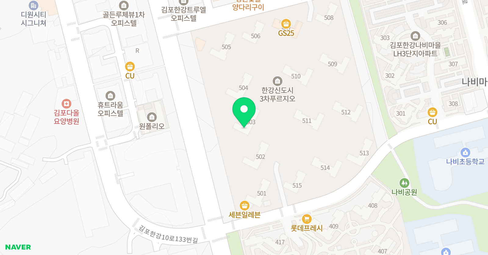 푸르지오 공부방 위치