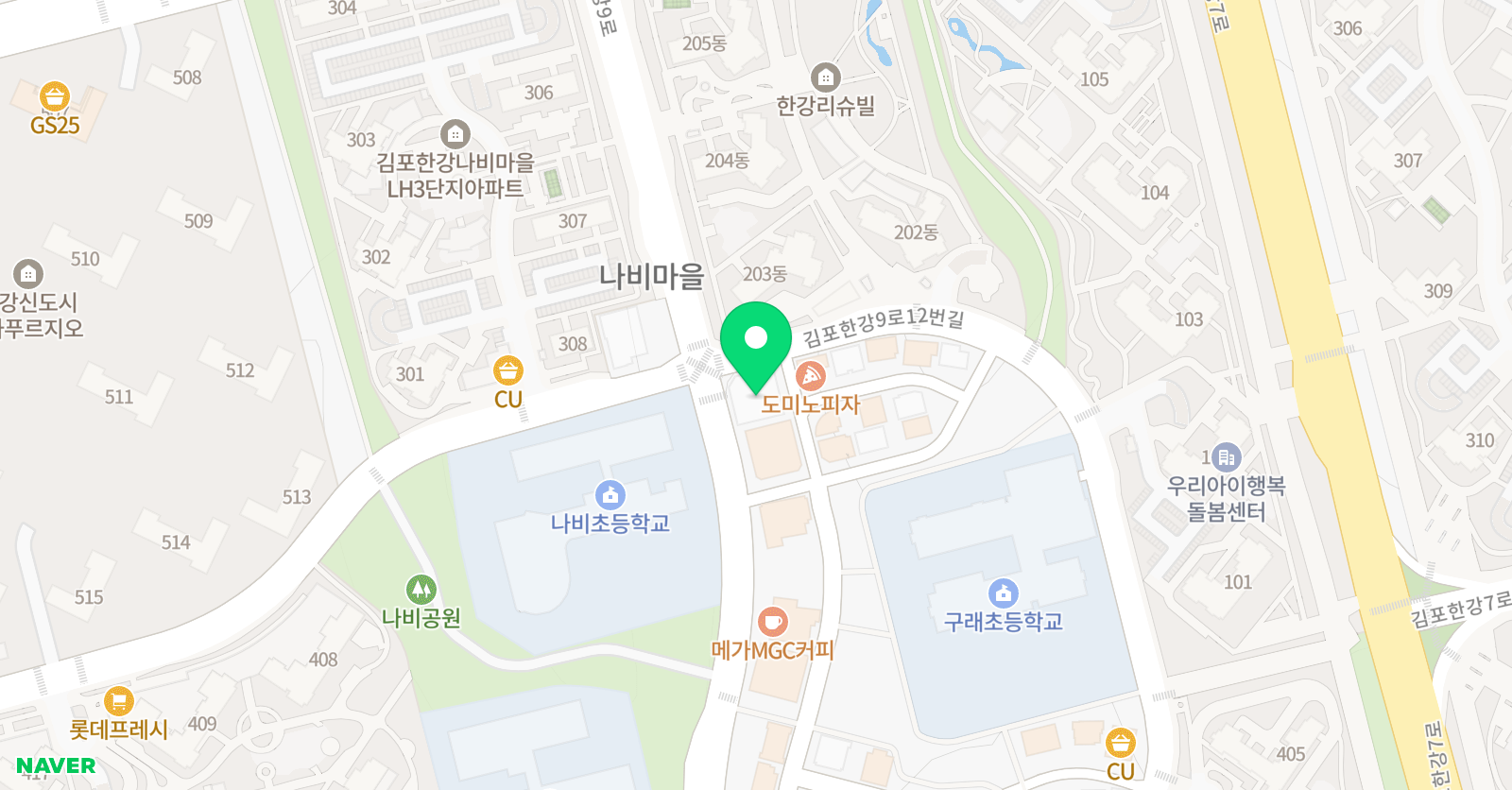 피아노치는고양이 음악학원 위치