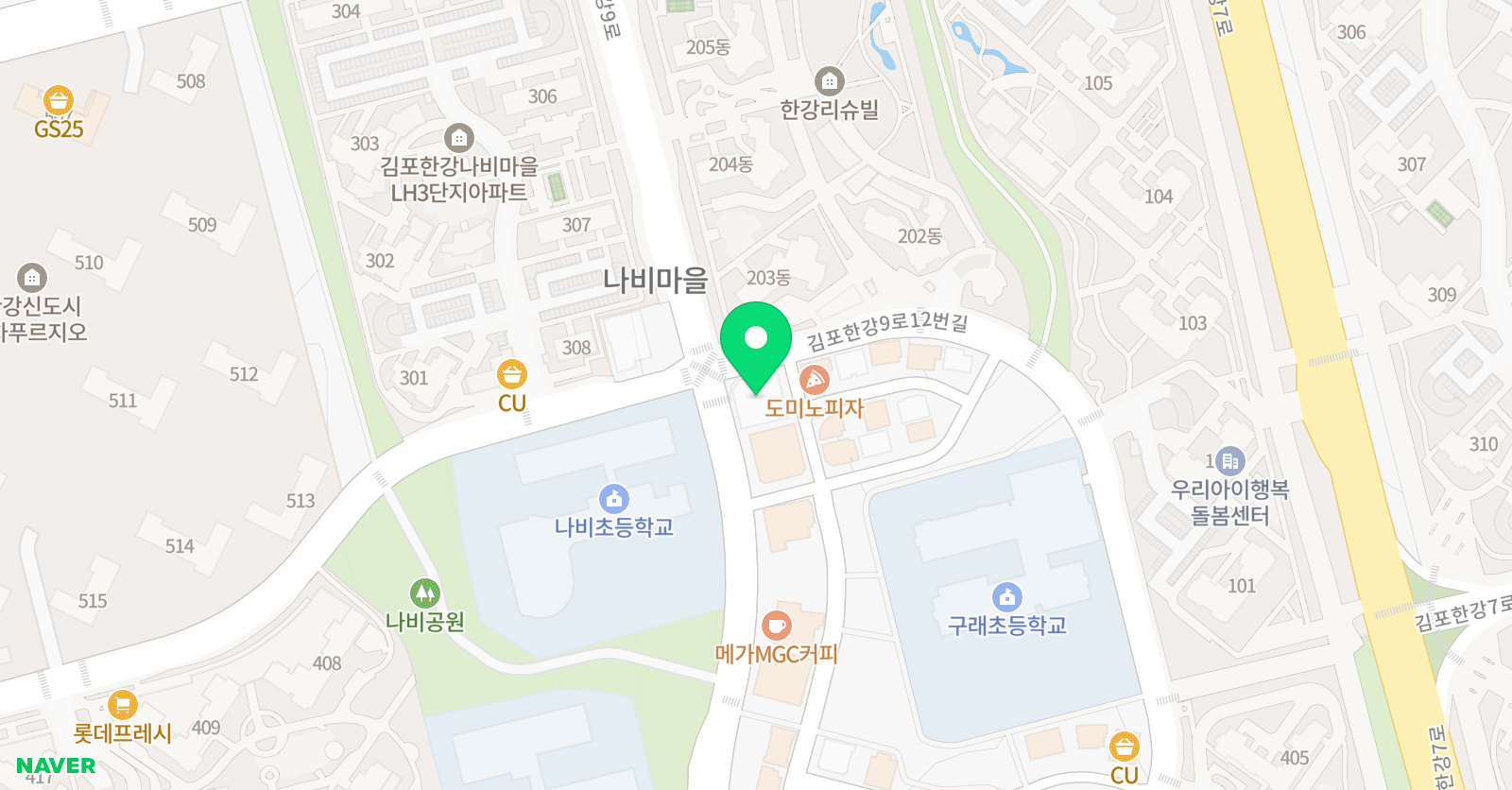 뮤엠 영어 나비캠퍼스 위치