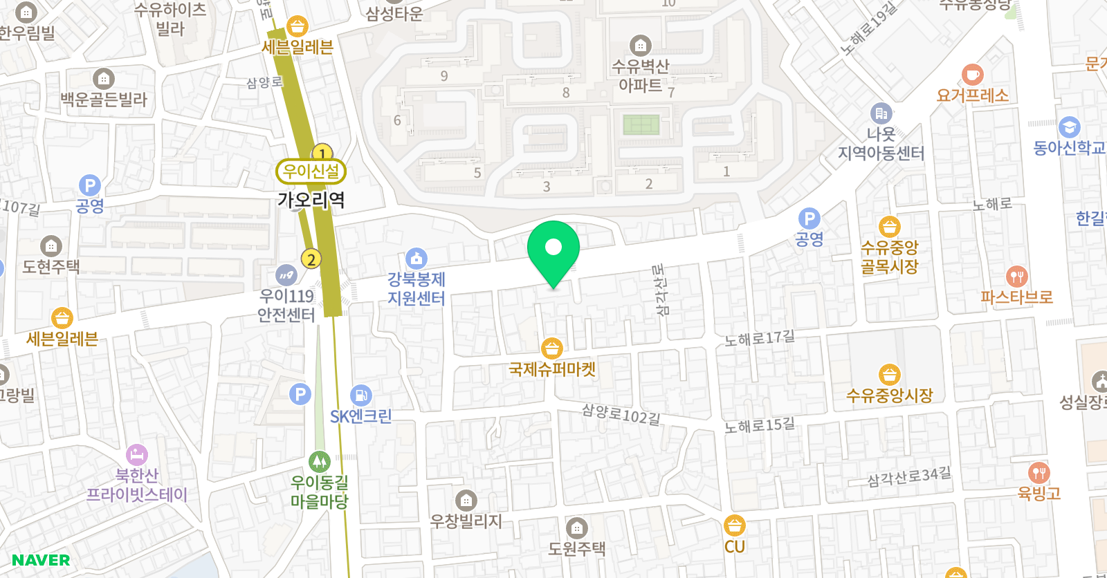 교일 학원 위치