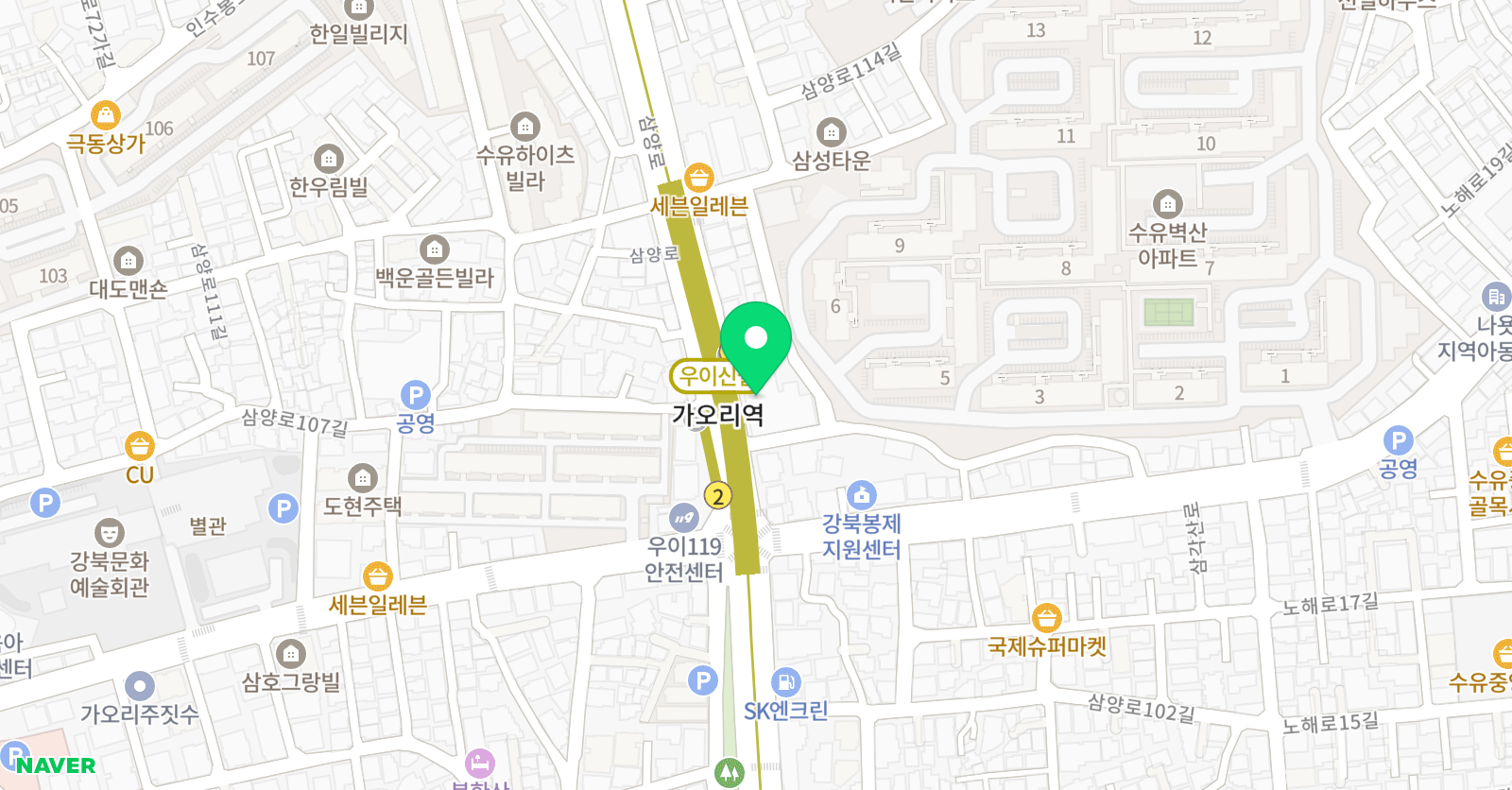 하나 피아노음악학원 위치