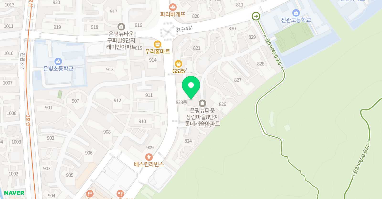 플라톤 아카데미 독서논술교습소 진관우리동네 위치