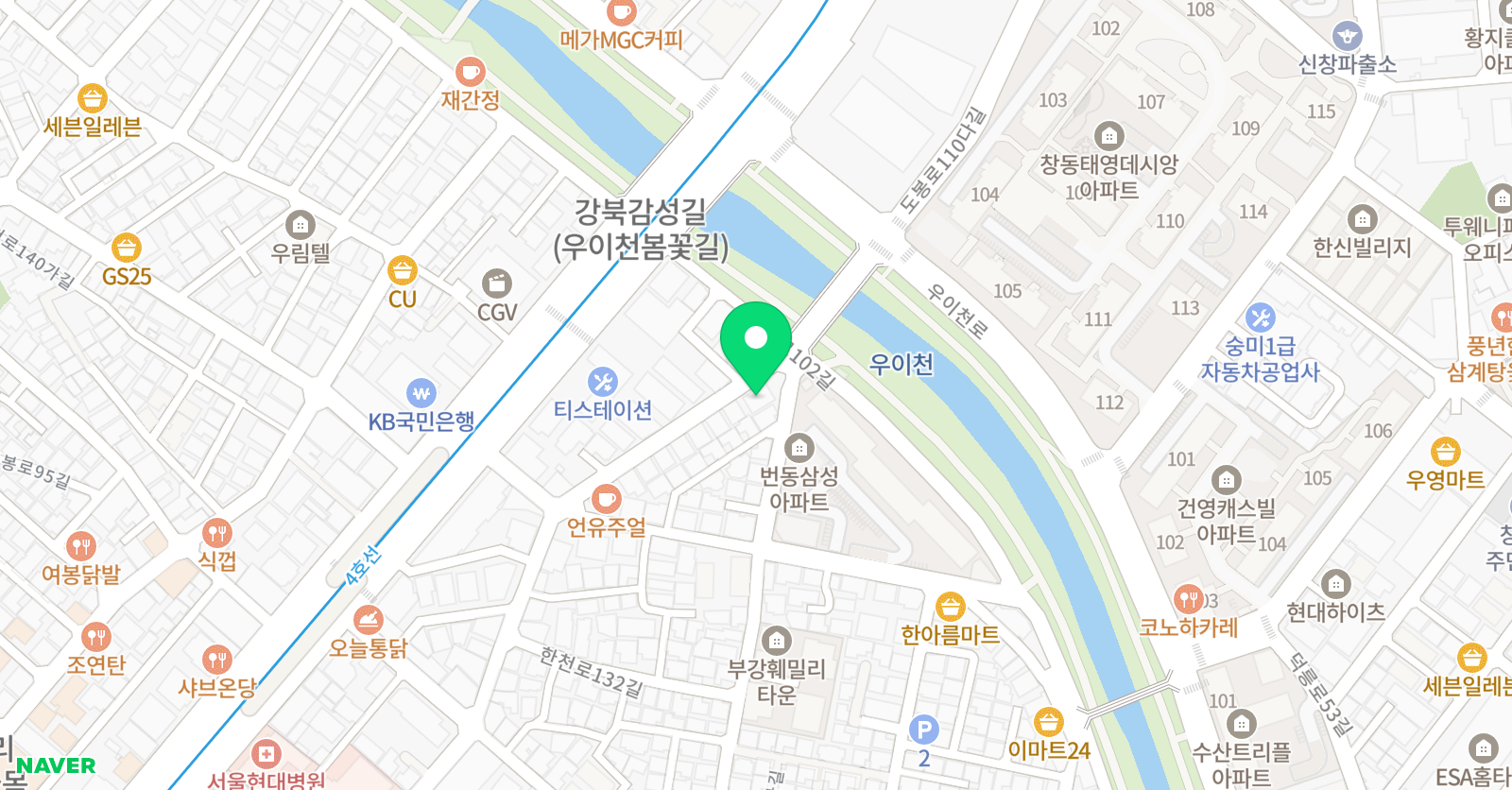 이씨엔교육 위치