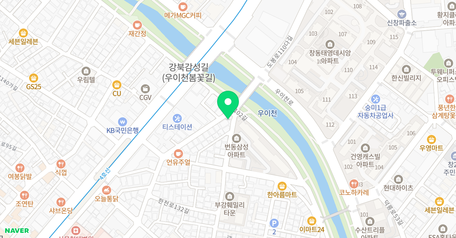 양성은 미술 위치