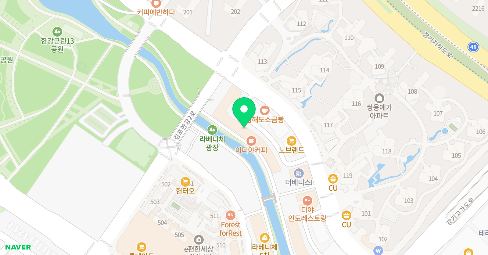 아티스땅스 미술학원 위치