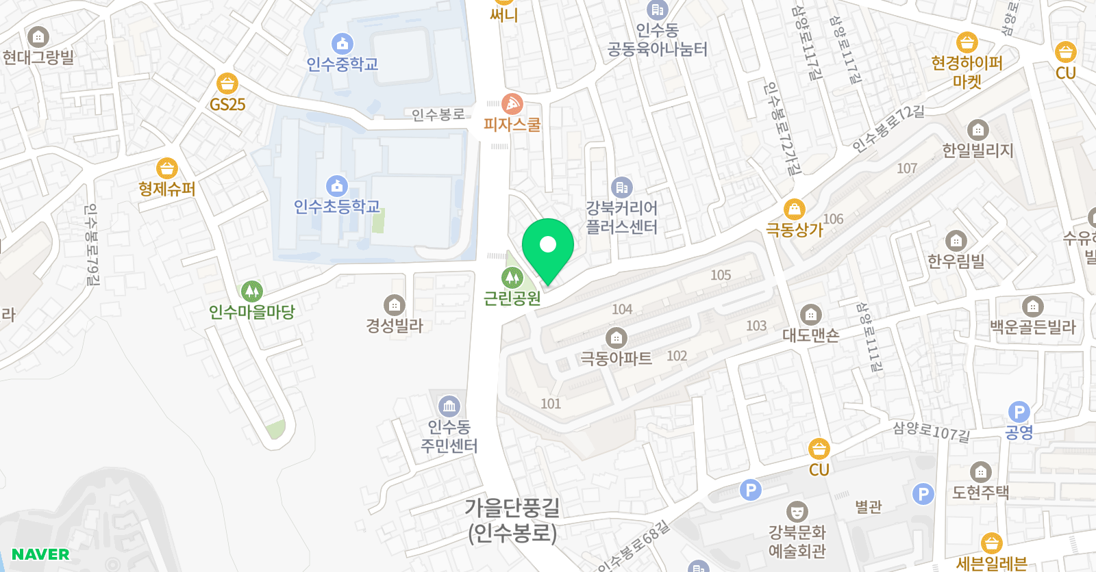 유니팝 작가주의미술학원 위치