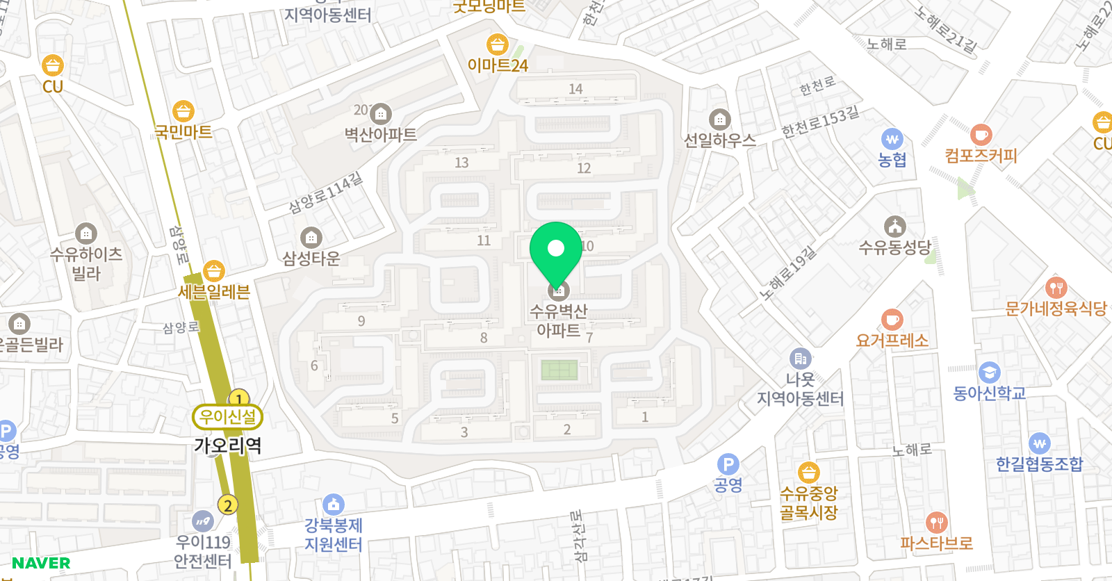예인 피아노교습소 위치