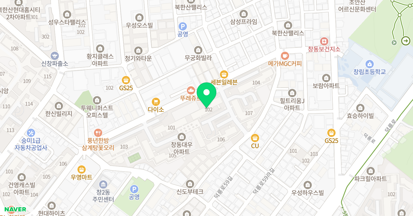 창동 이쌤 수학 공부방 위치