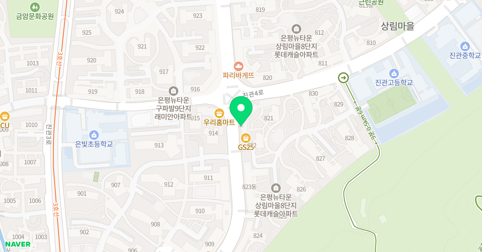 백호 태권도장 위치