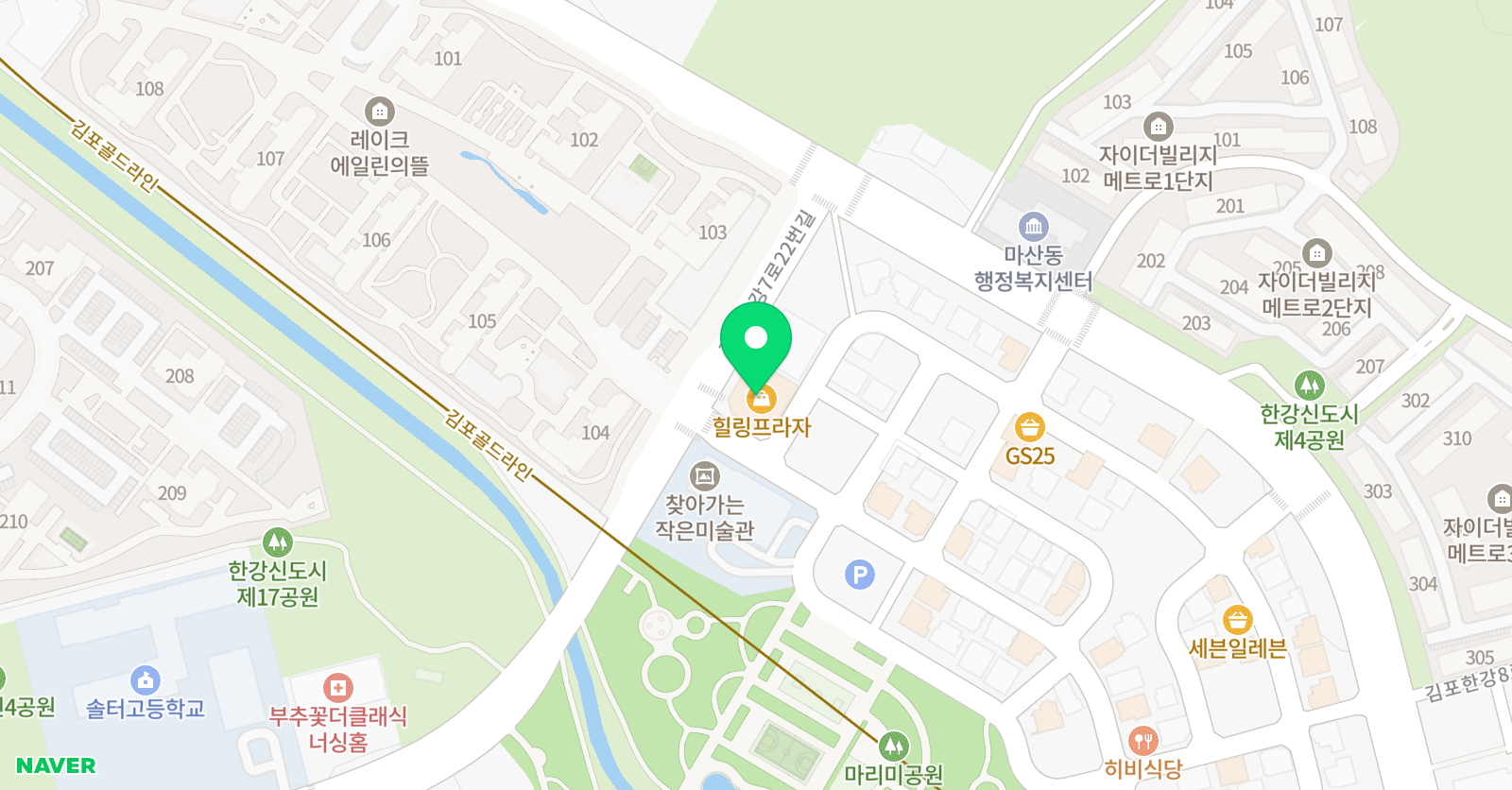 파머스 영어 김포마산캠퍼스 위치