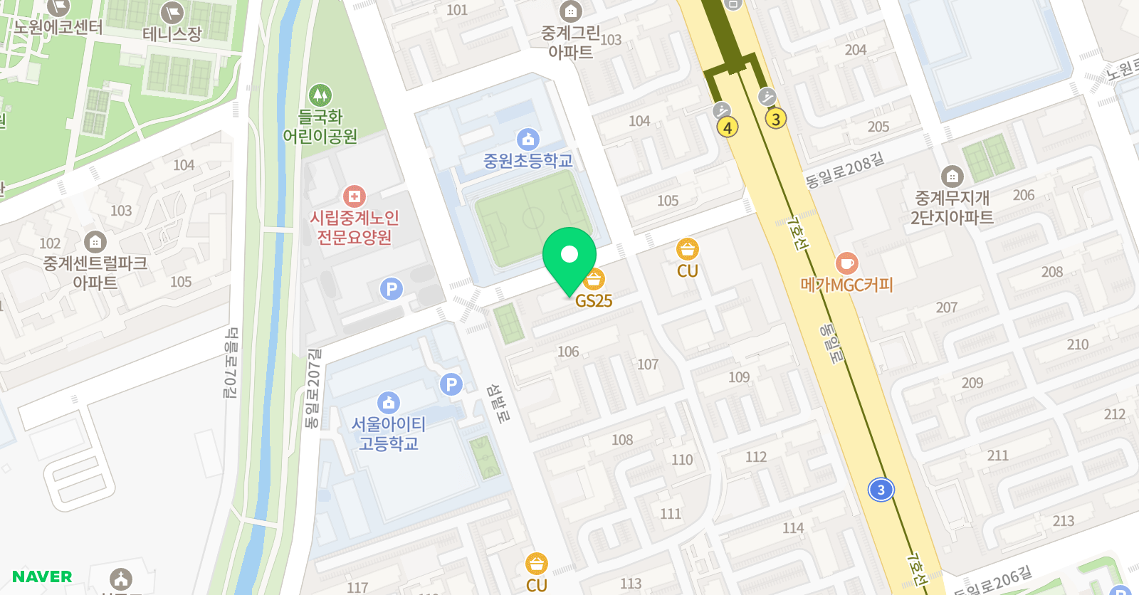 에스겔아트센터 유니팝 중계 위치
