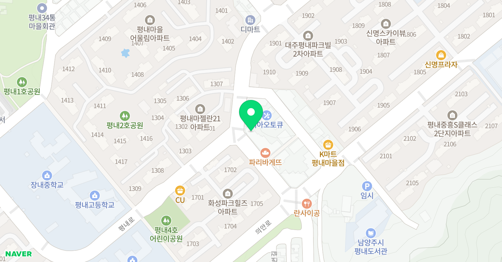 현대 태권도디펜스&시니어,성인태권도&슈퍼점프줄넘기 위치