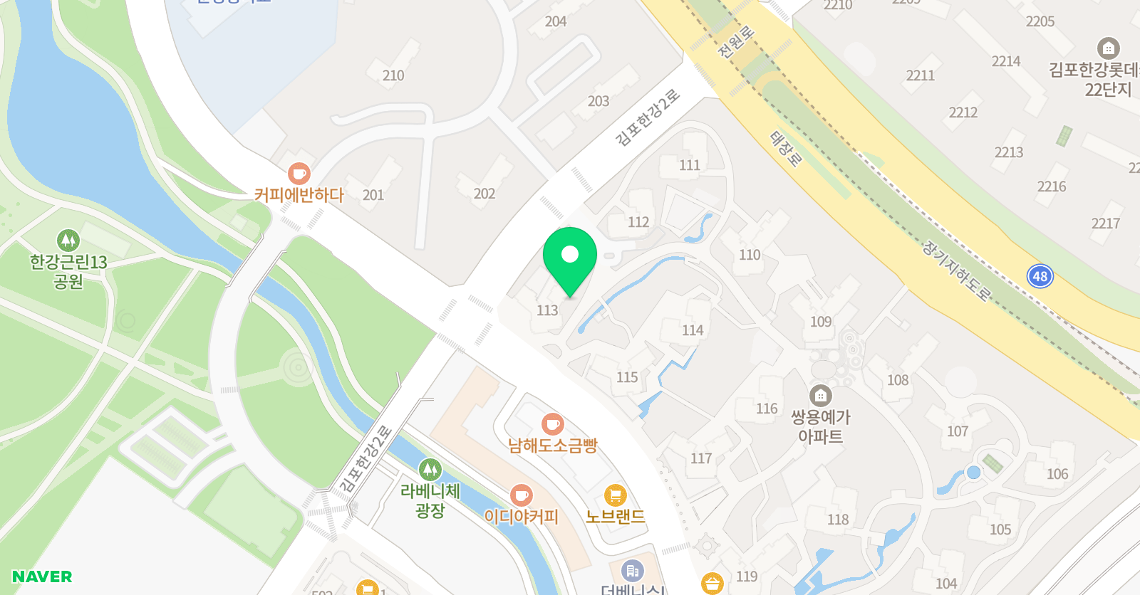 한쌤 공부방 위치