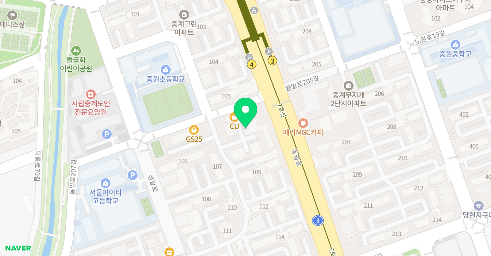 한양대용호 태권도 위치