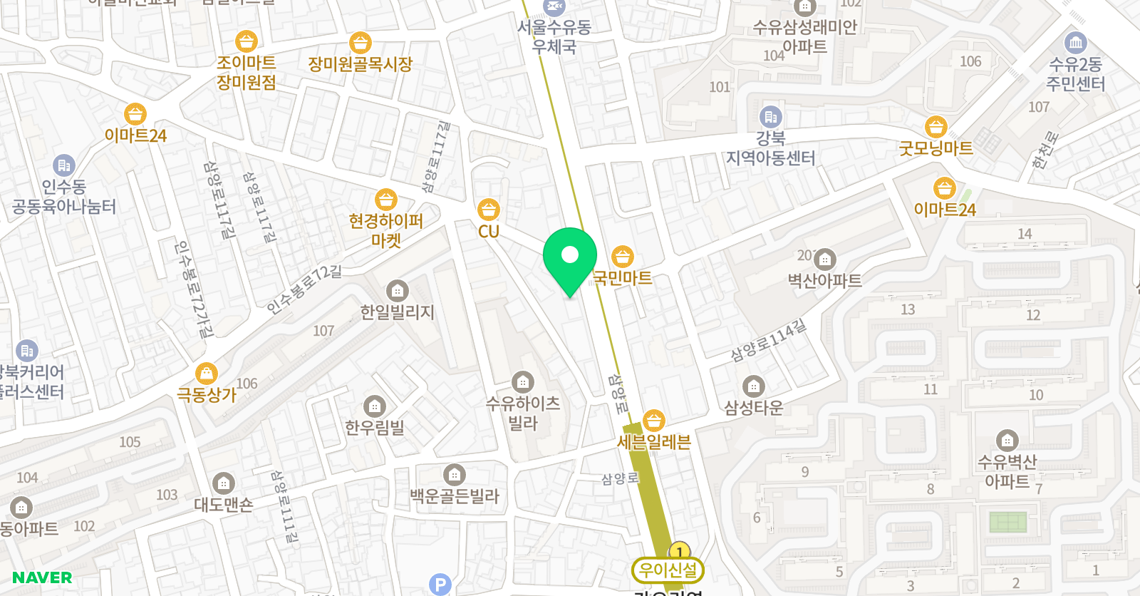 백호 태권도 위치