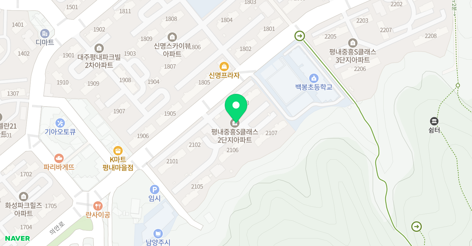 컴벤져스 평내점 위치