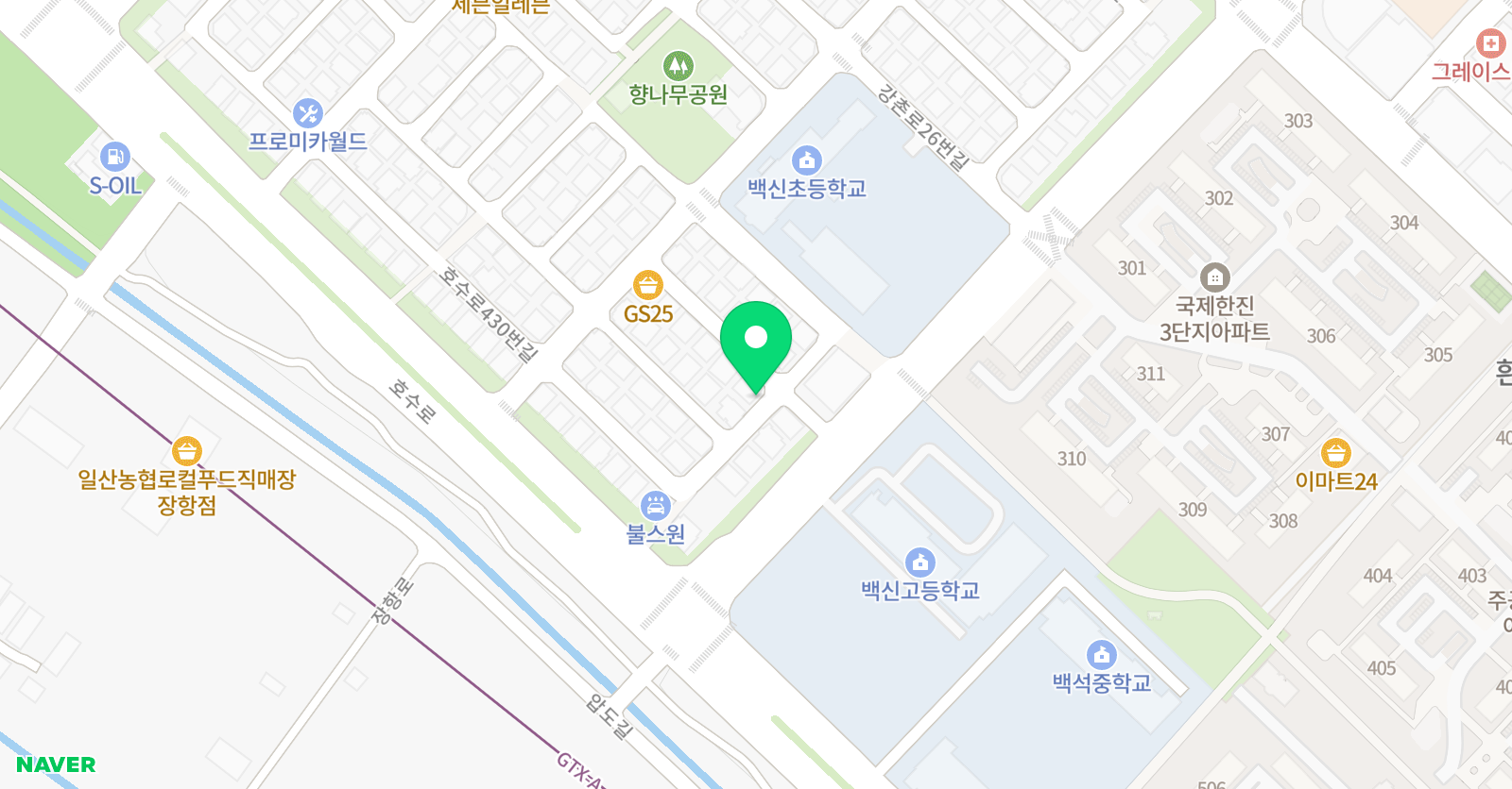 리드인 윤선생영어숲 엠베스트SE 백신초점학원 위치