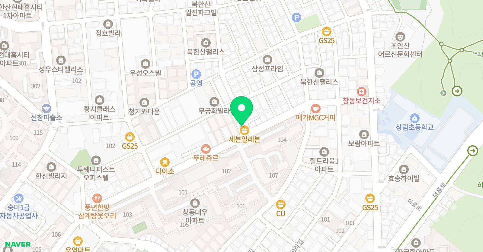 BMA 유명학원 위치