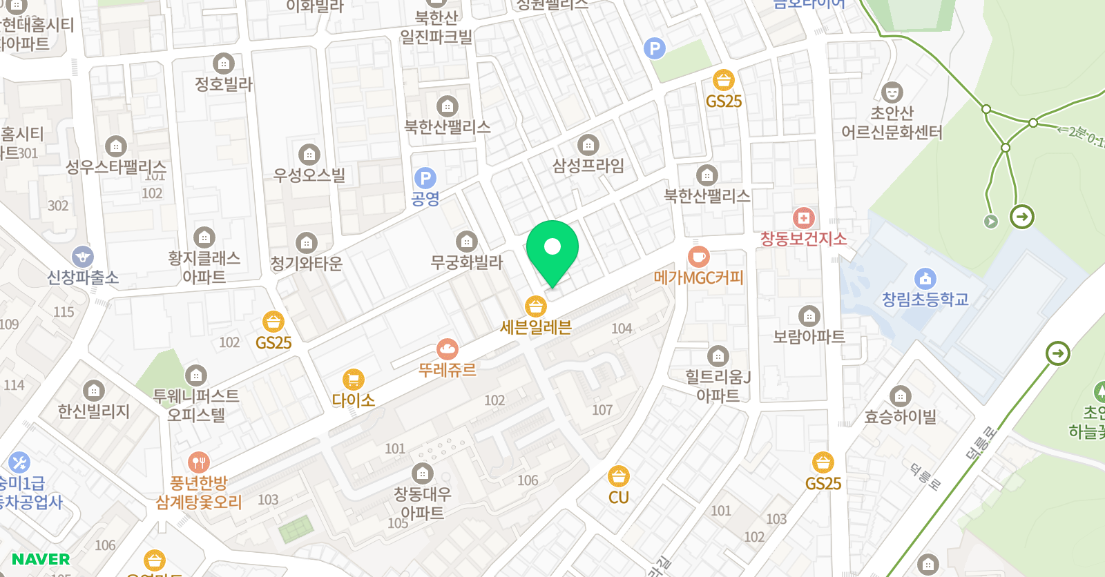 음악하는 아이들 피아노 위치
