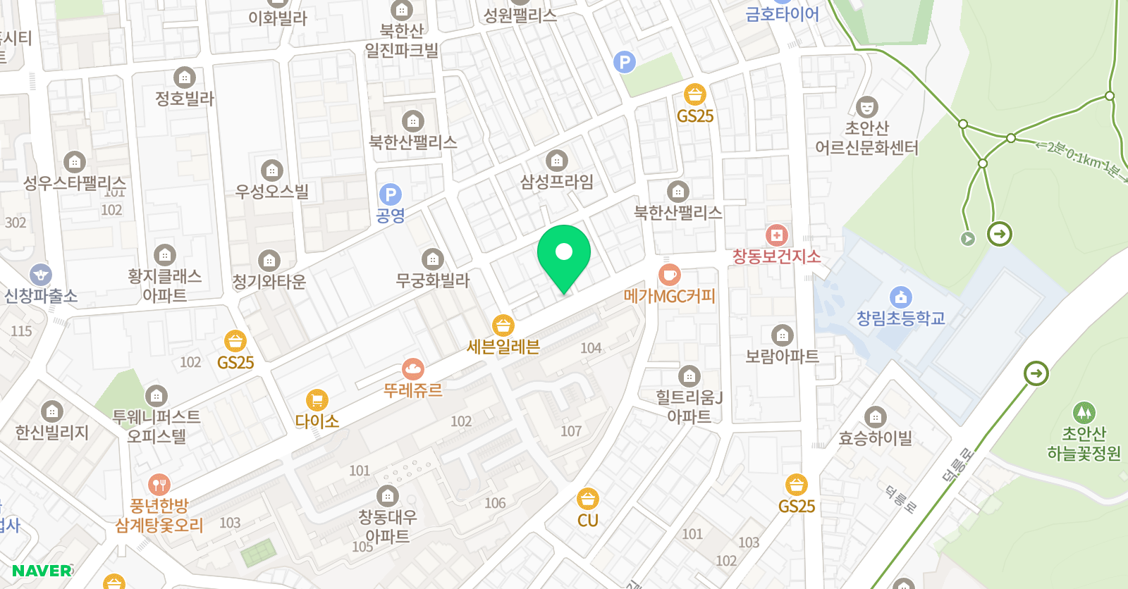 윤 수학학원 제2관 위치