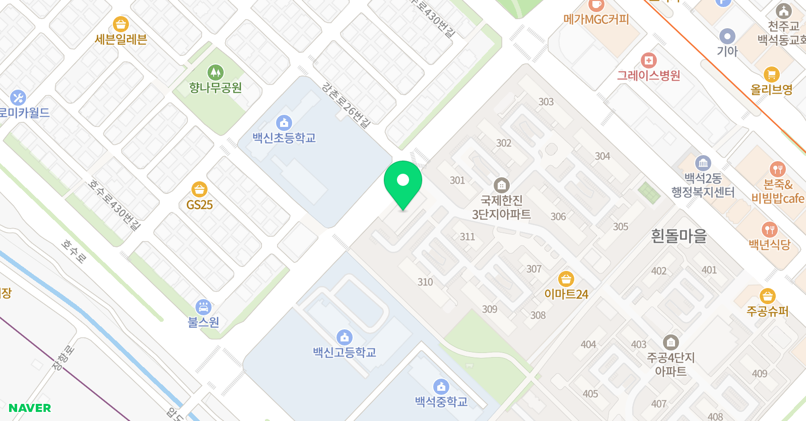 로뎀나무 음악교습소 위치