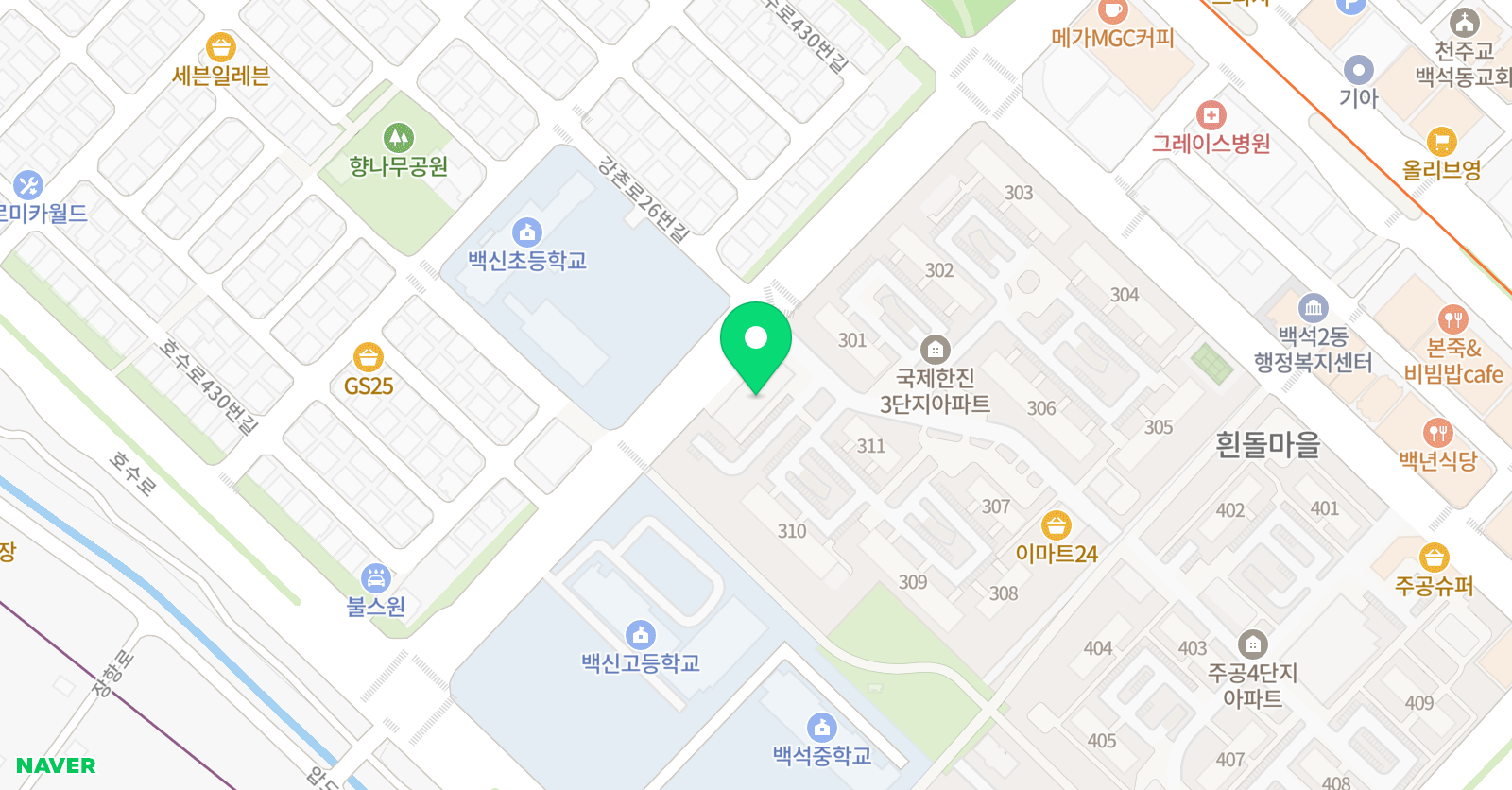 김예지피아노스튜디오 위치