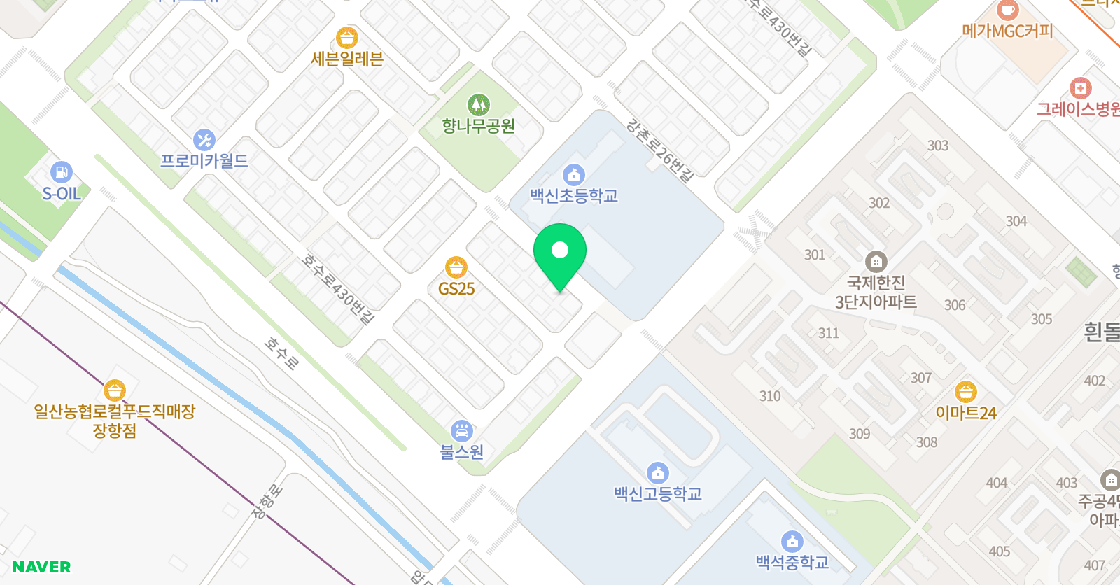 홍선생 수학전문학원 위치