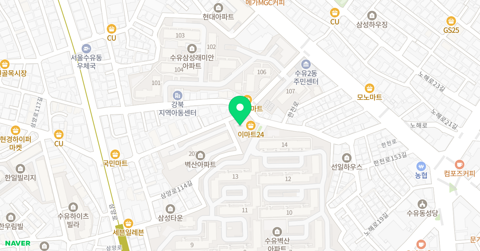 그림숲 미술 위치
