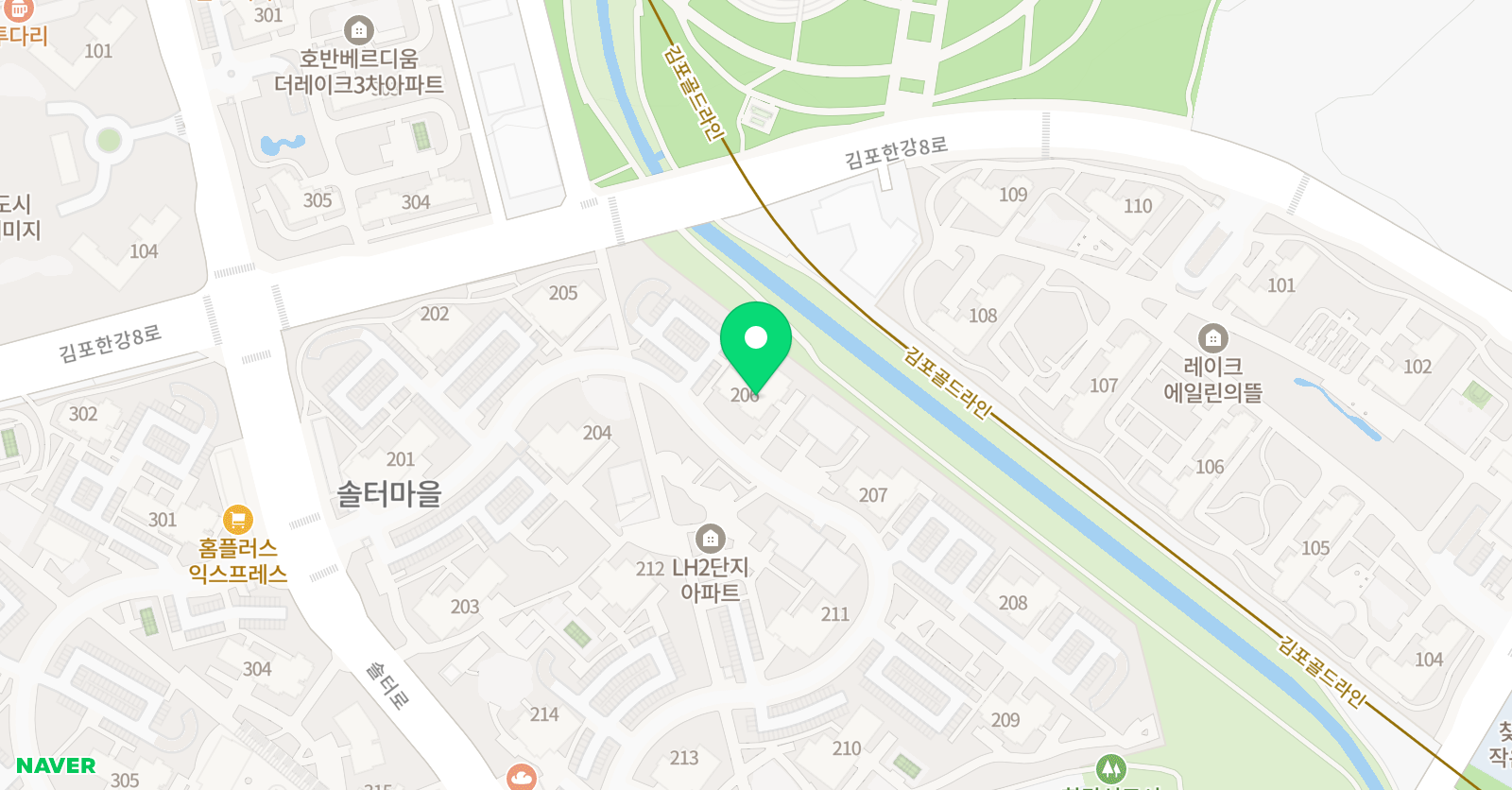 뮤엠 영어 솔터2단지NEST 위치