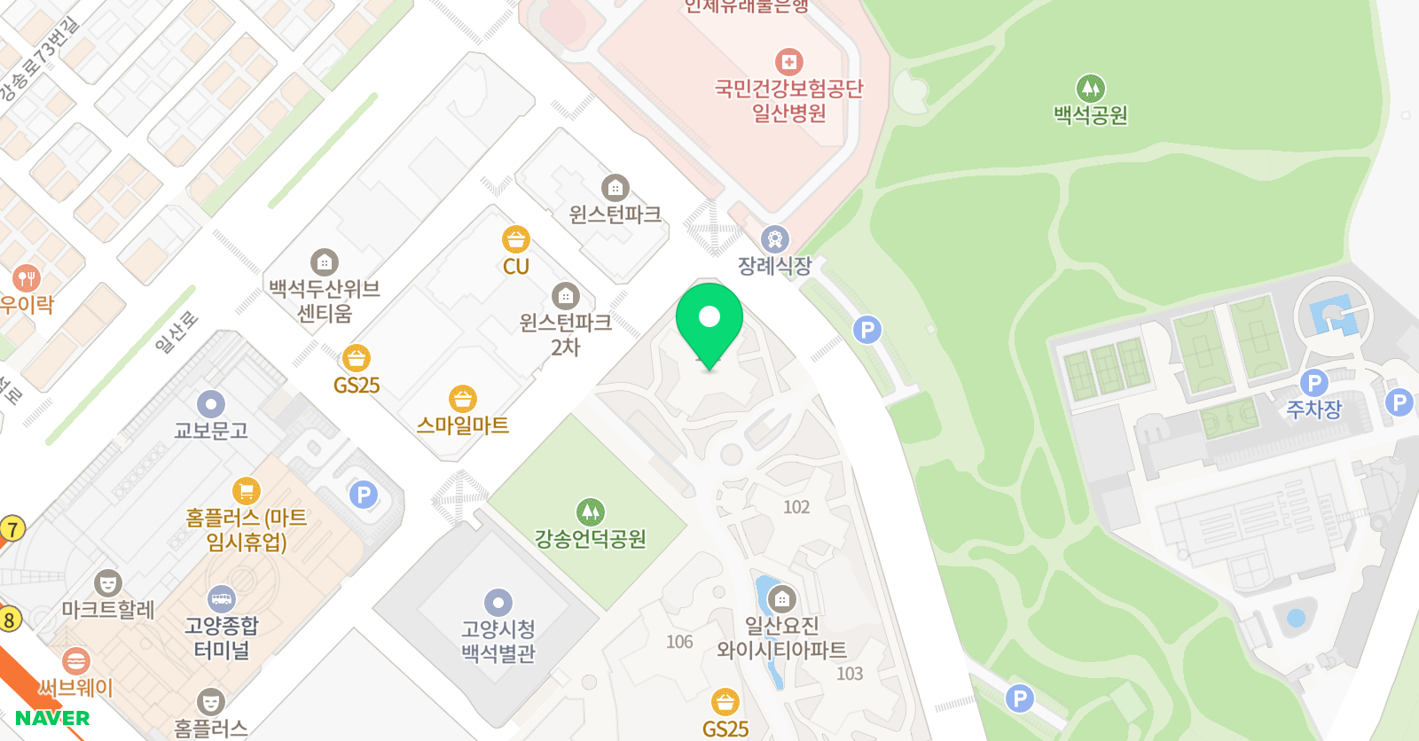 빨간펜 수학의달인 와이시티점 위치