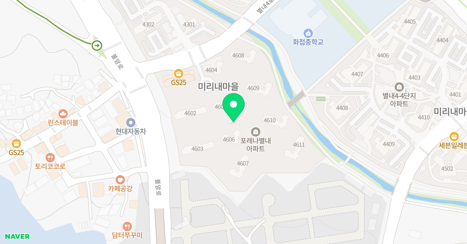 다인티미술 위치