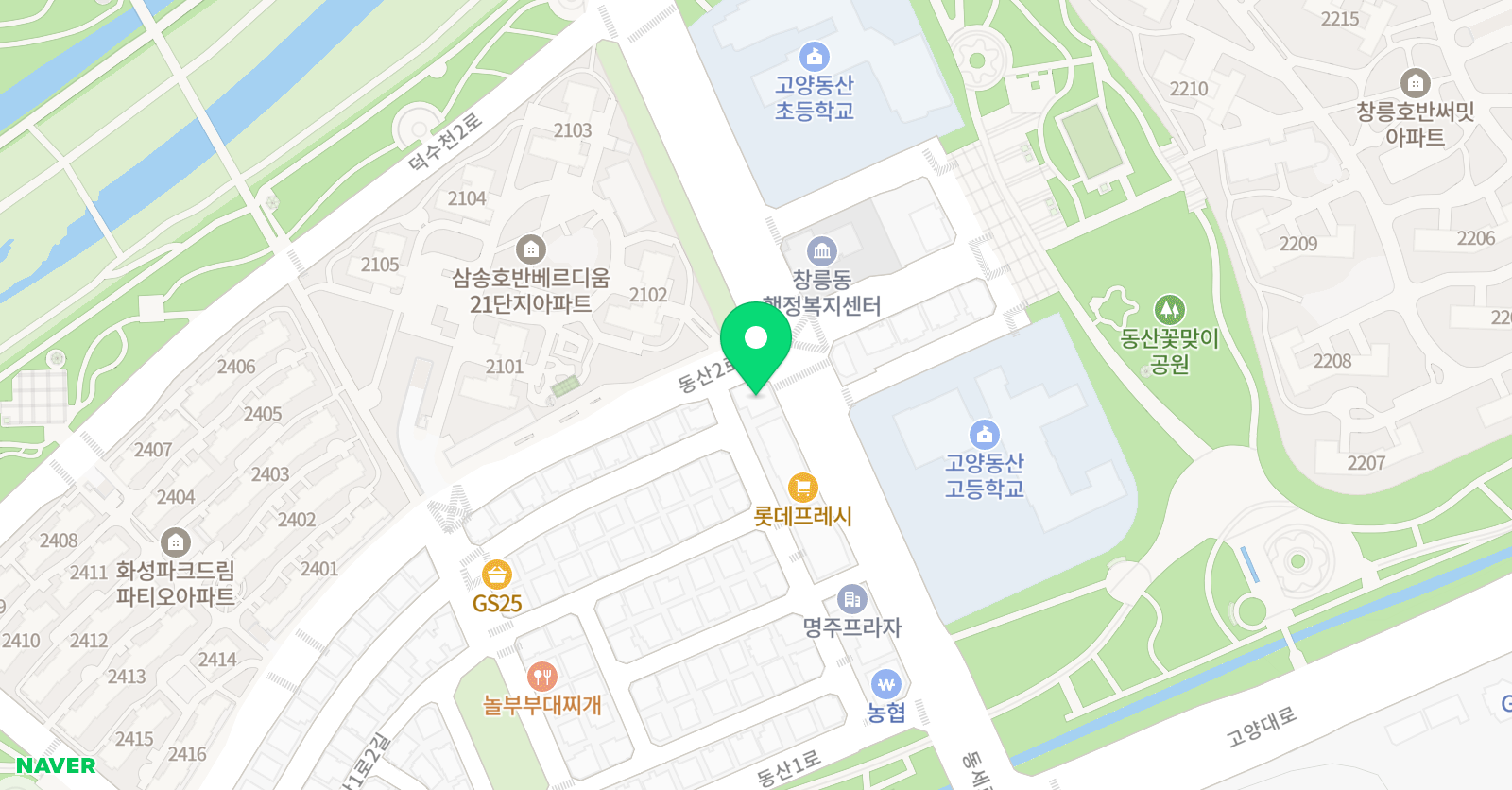 GW 영어독서학원 위치