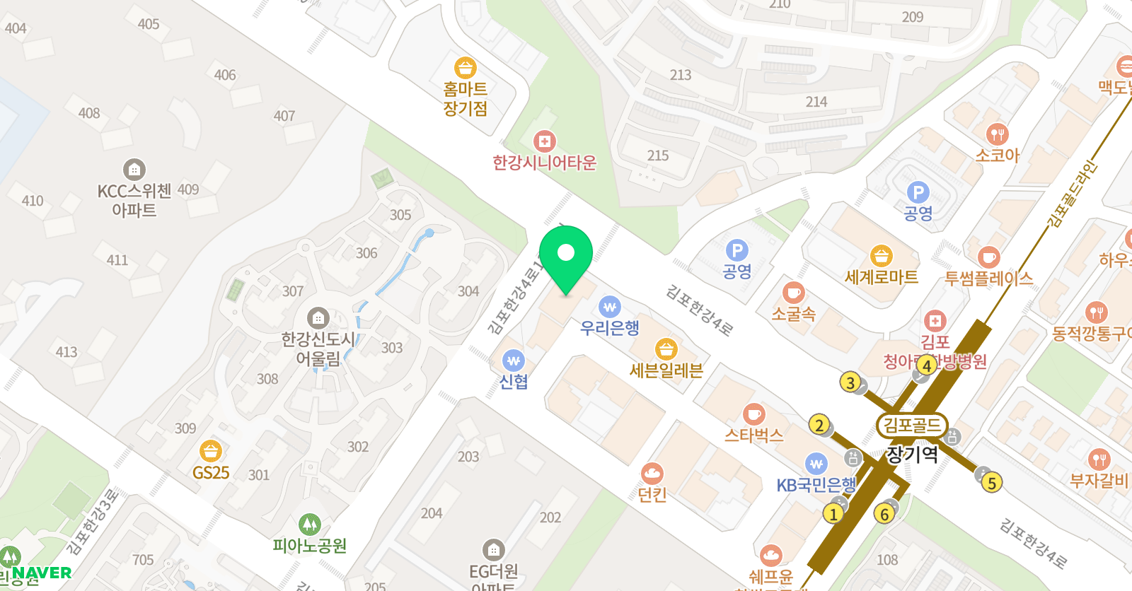 우리학원 장기4관5관 수학학원 위치