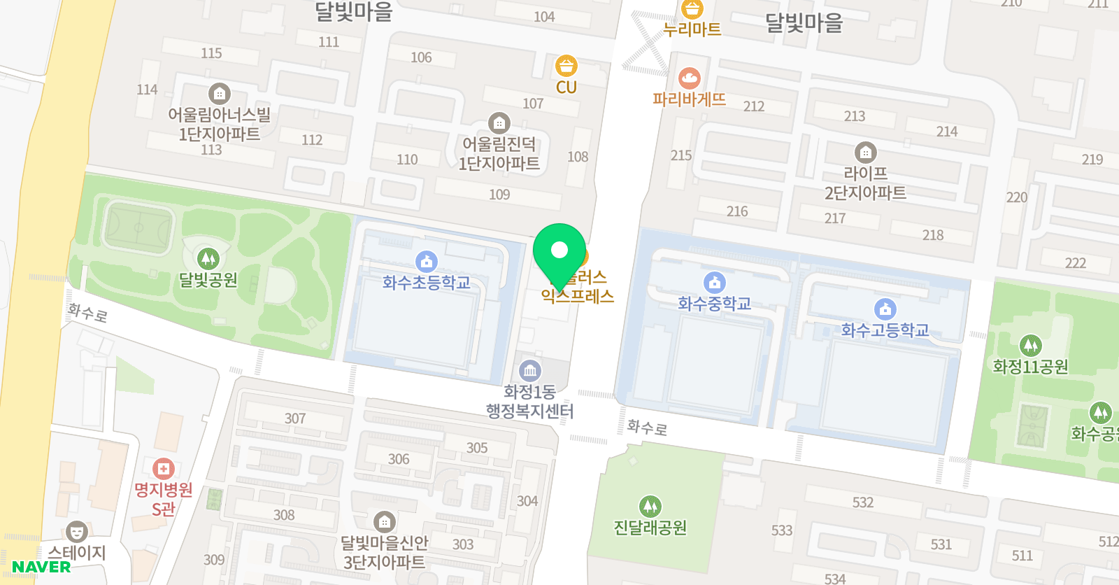 비룡 태권도 & 점프스타 줄넘기 위치