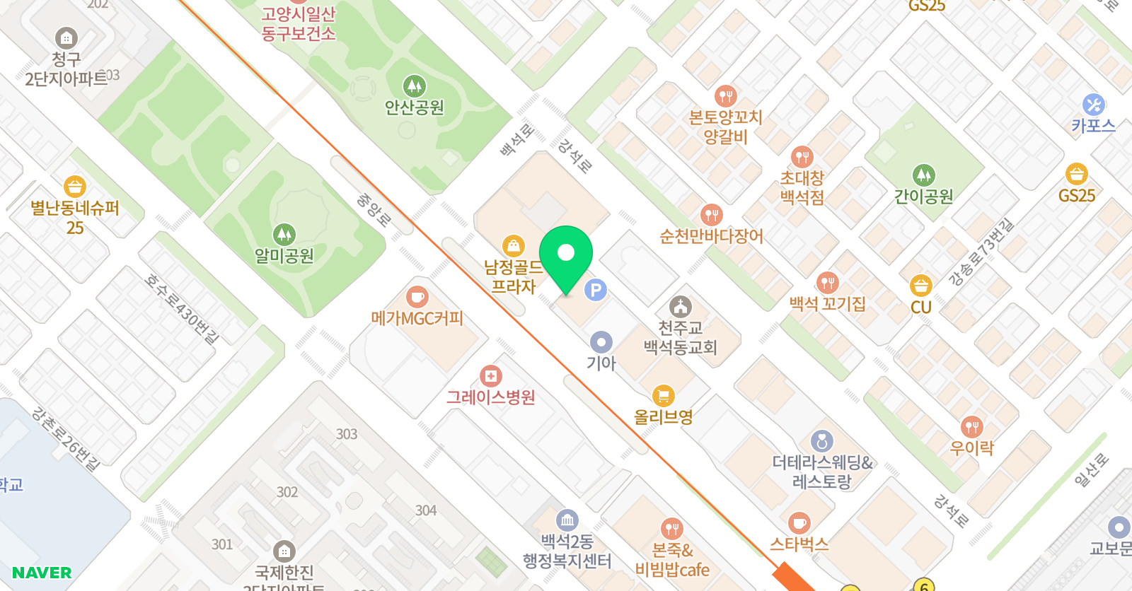 미술재미 일산 미술학원 위치