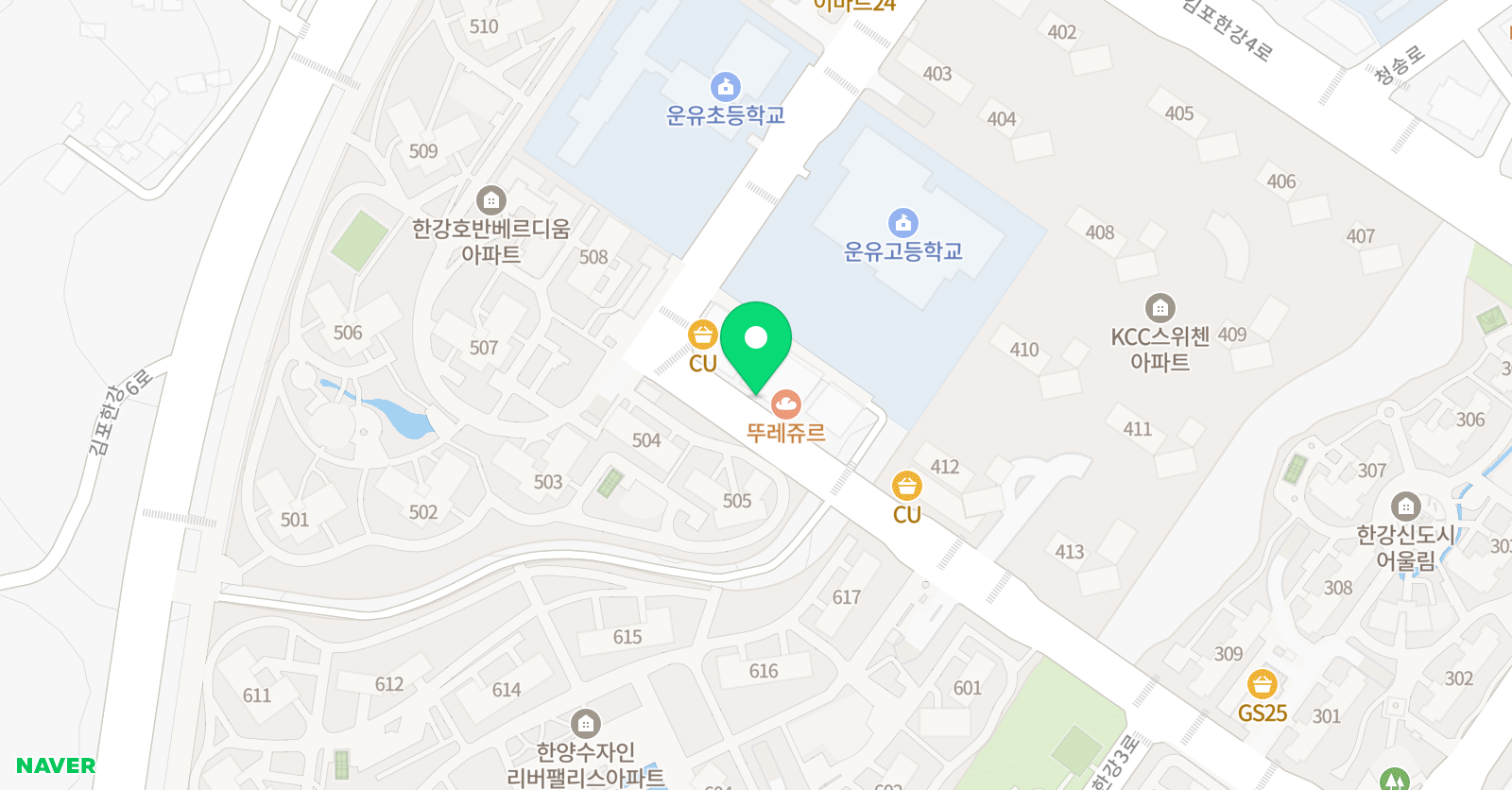 한체대 글로벌태권도 위치