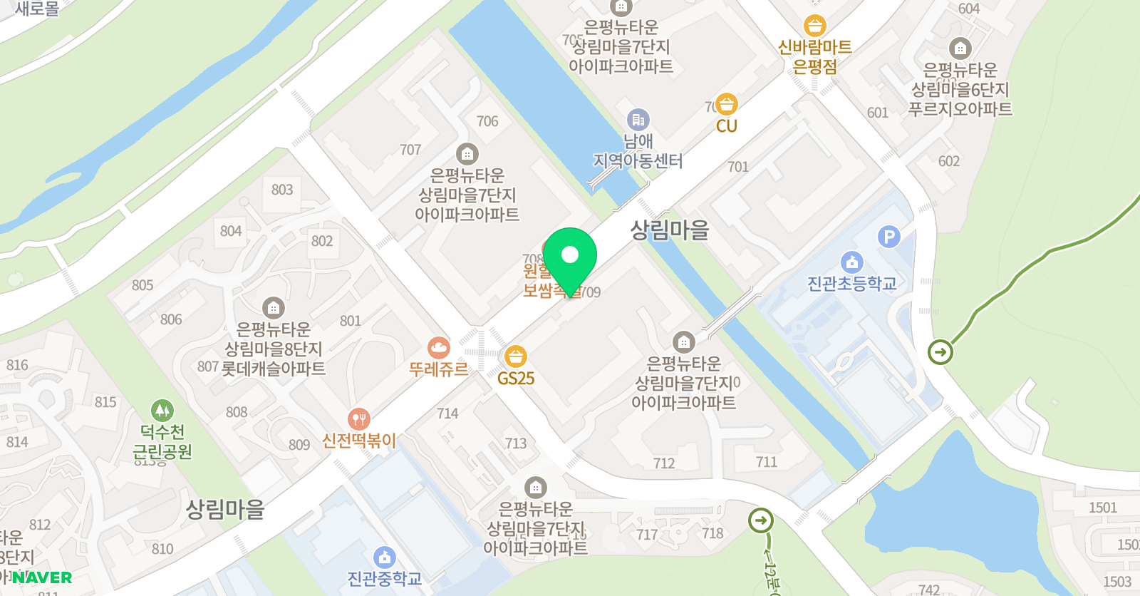 스마트해법 수학 은평뉴타운아이파크점 위치