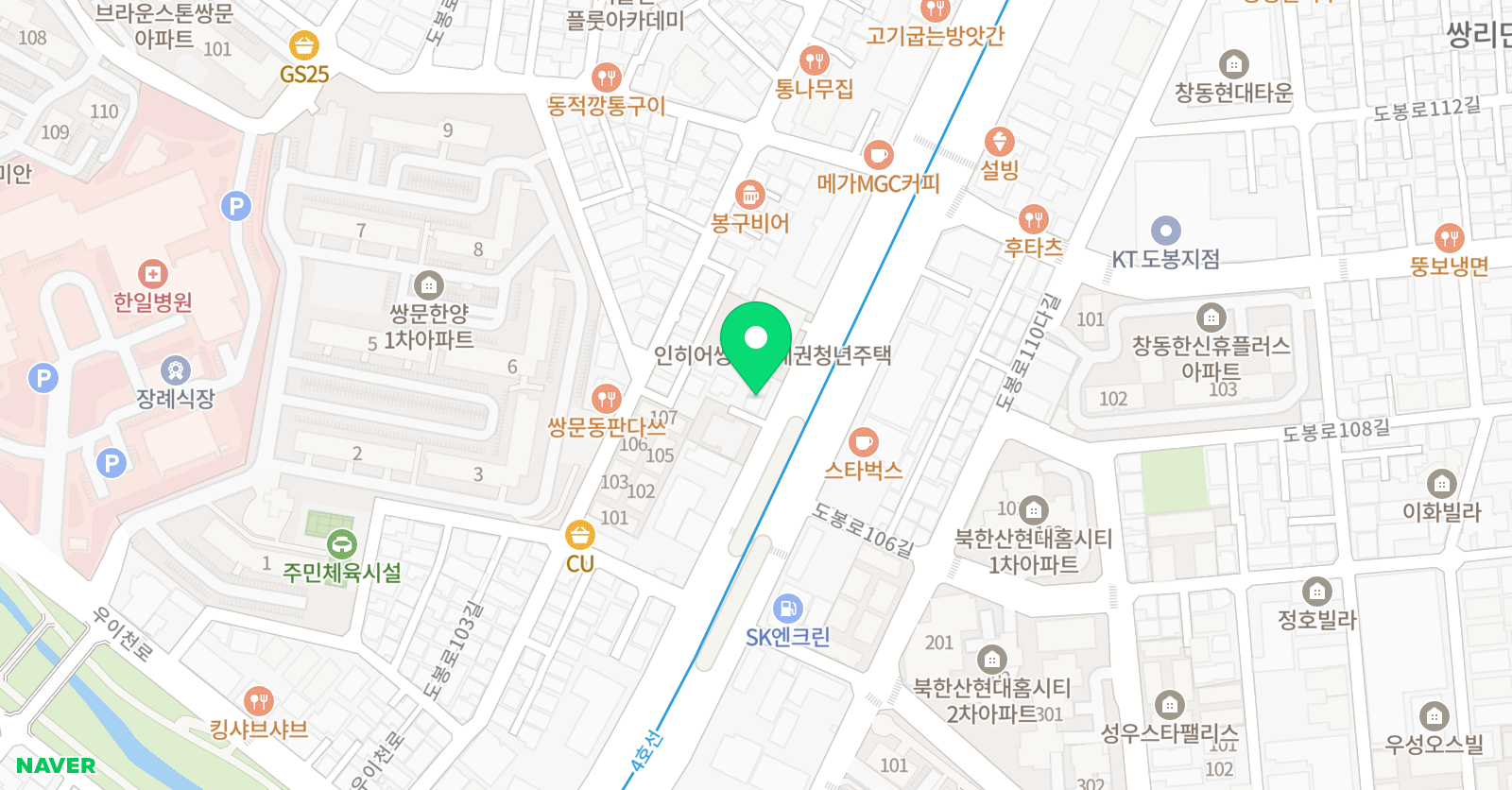 박선라인 발레학원 위치