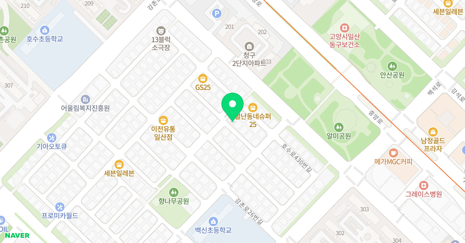 고마워 피아노 위치
