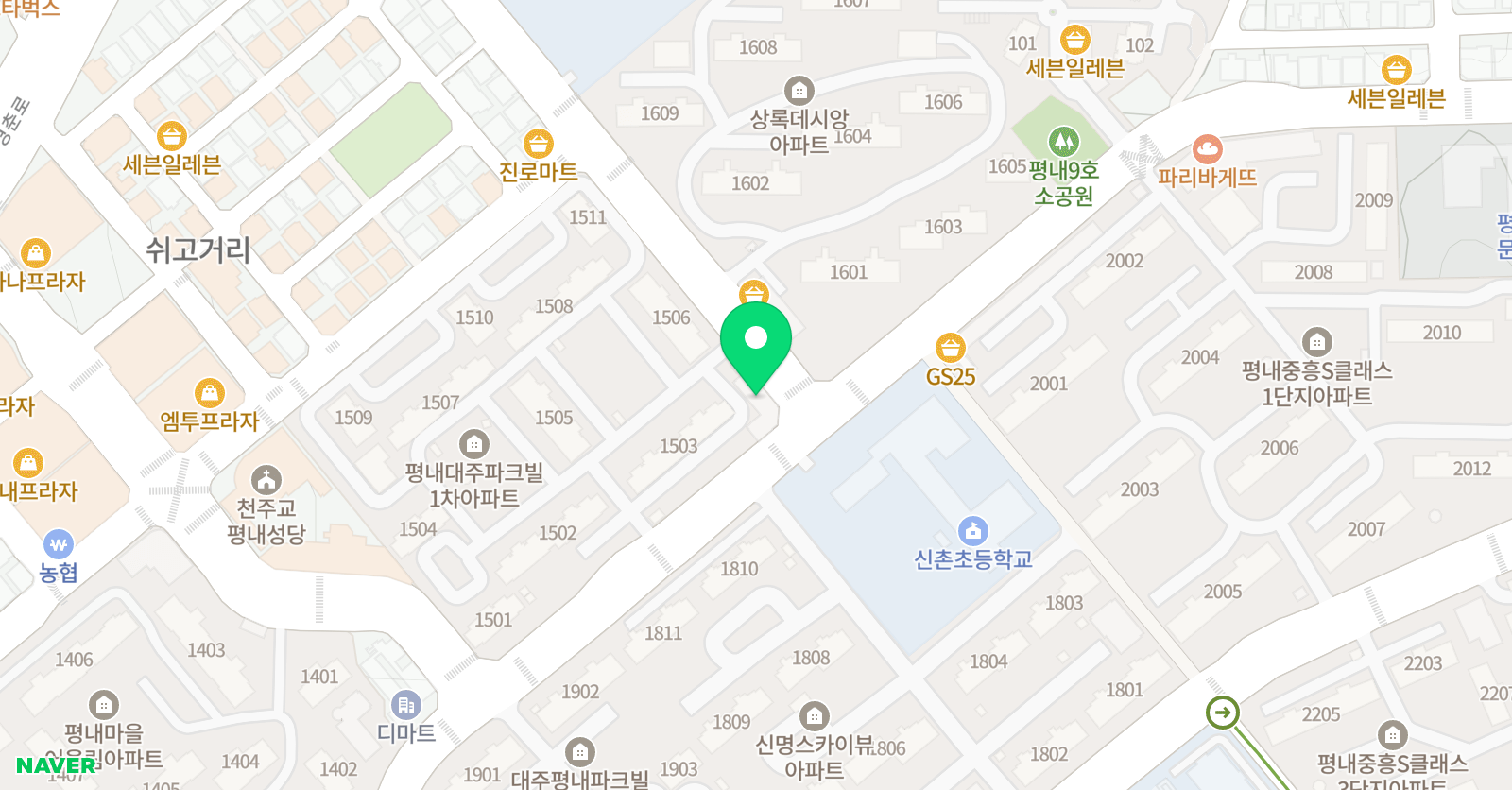 뿔난도깨비의상상 미술학원 위치