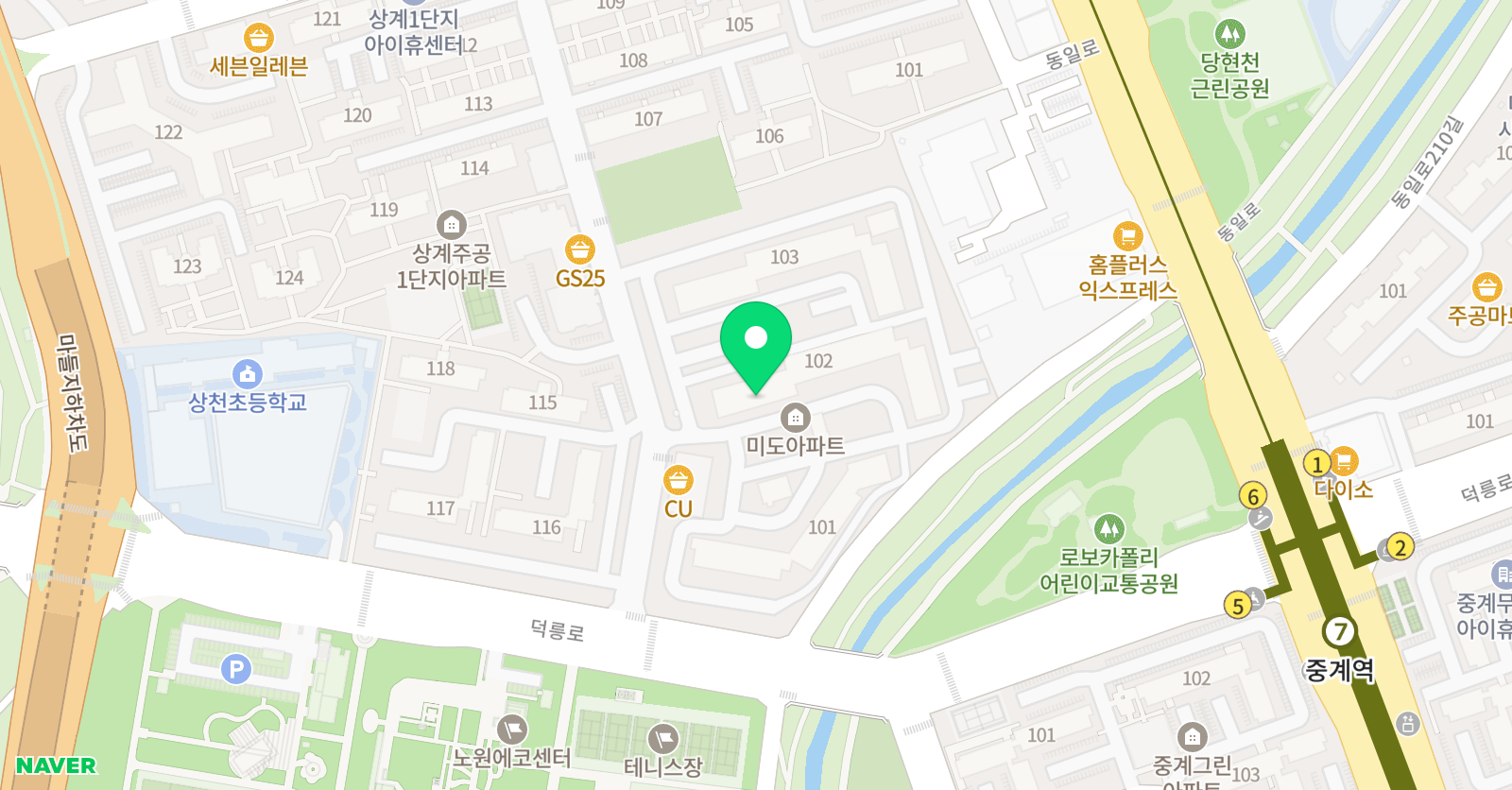 아소비 노원상계미도점 위치