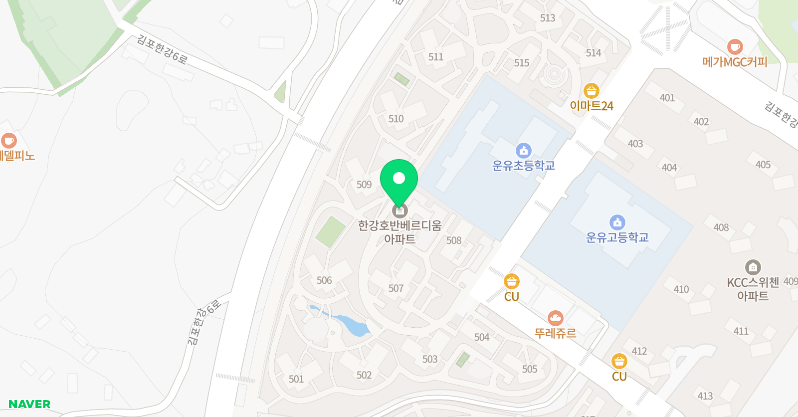 기탄 사고력교실 장기호반베르디움1호점 위치