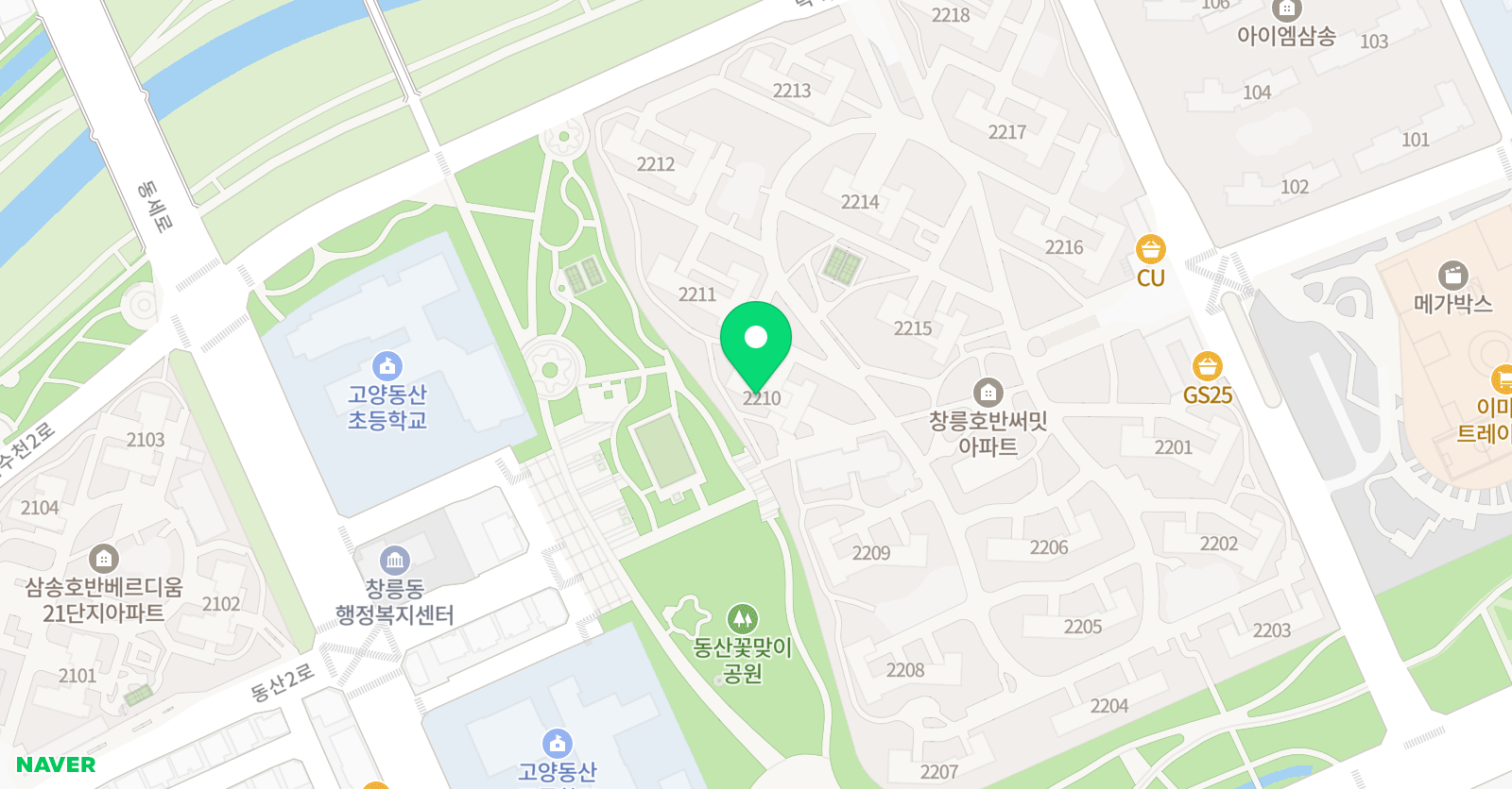 꿈샘 공부방 위치
