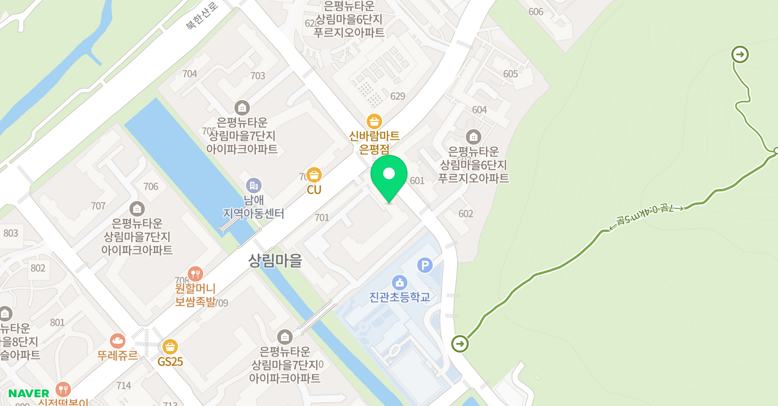 YBM잉글루 은평진관 제1캠퍼스 위치