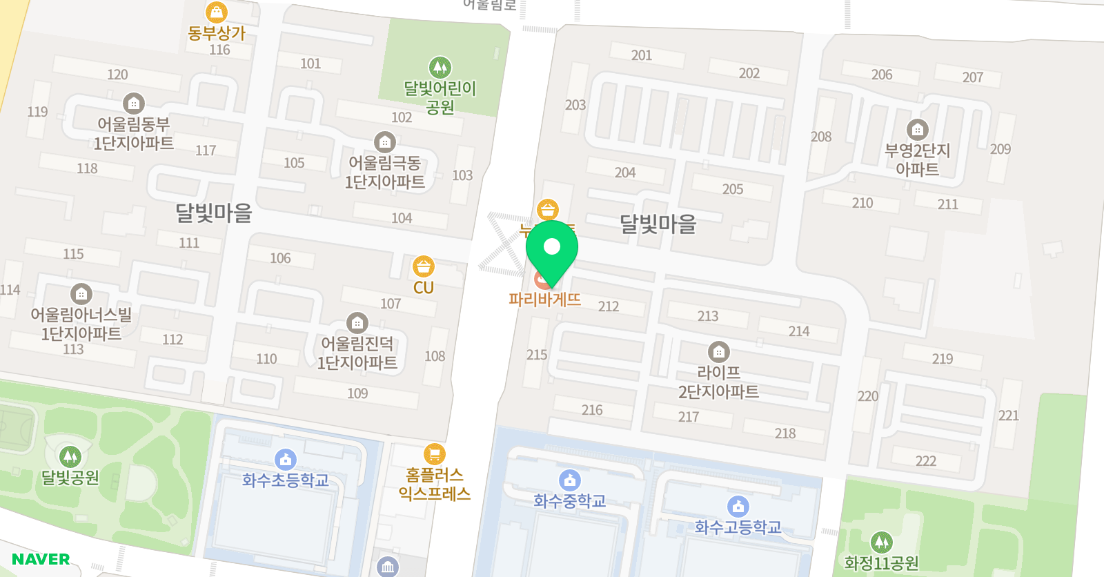 화정막강 학원 위치