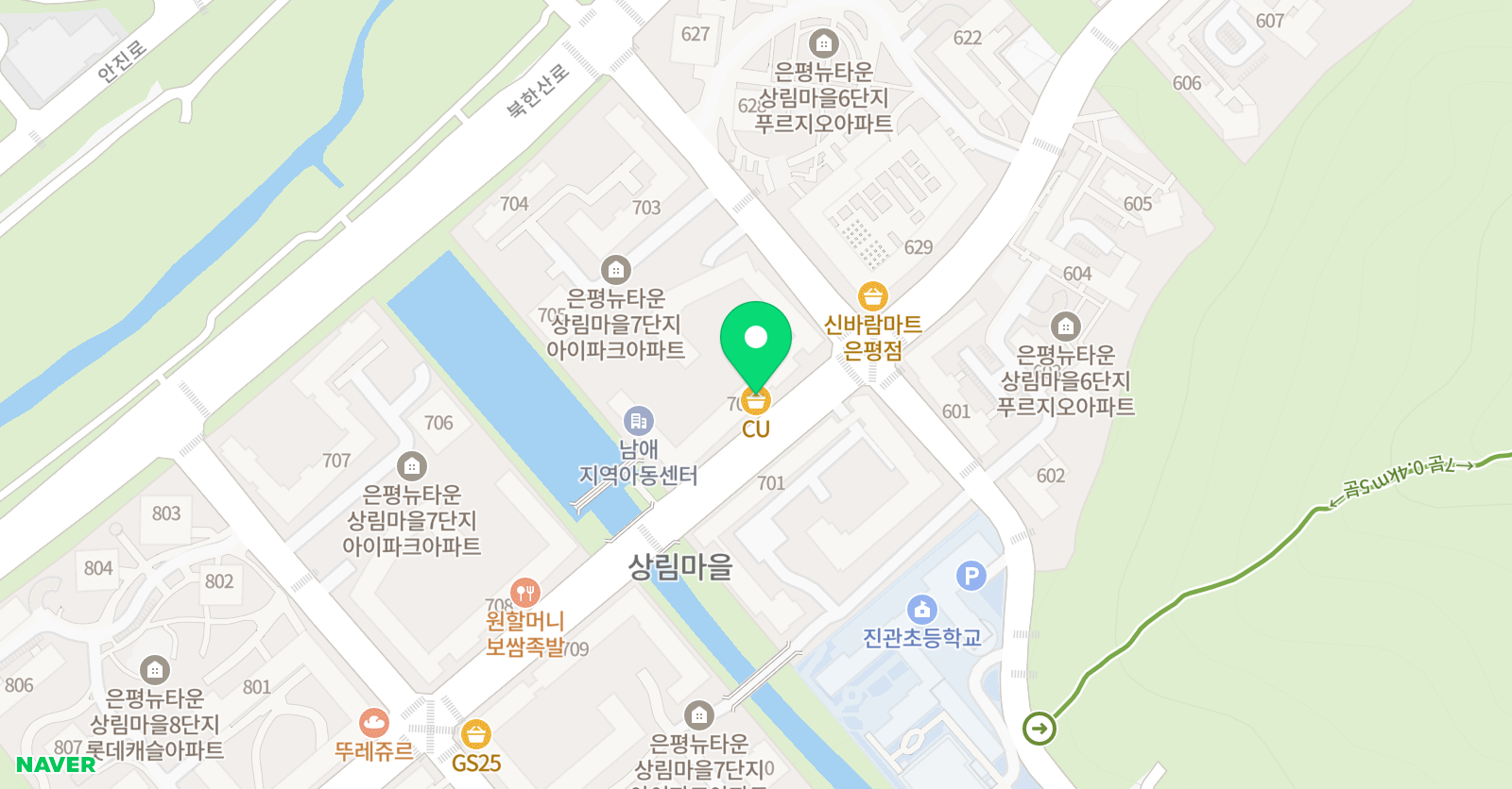 튼튼영어 진관마스터클럽 위치