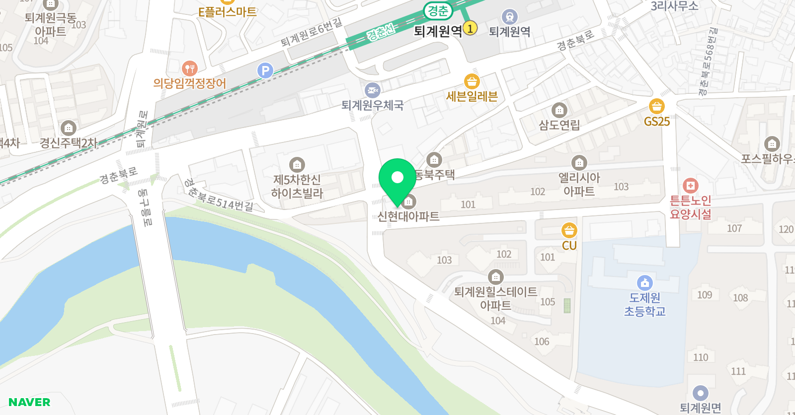 퇴계원 영어과외 영어공부방 위치